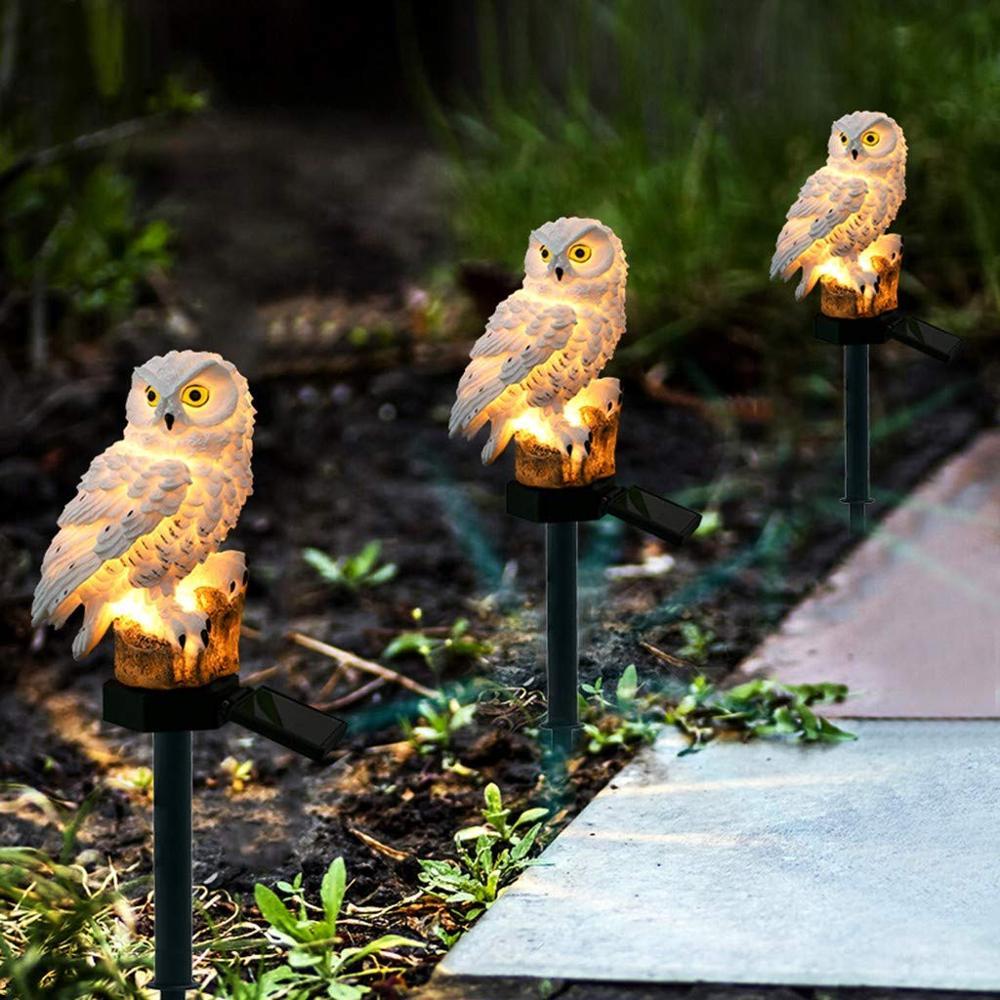Garden Light Owl LED Outdoor Pathway Decorative