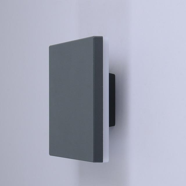 Modern Aluminum Disc Outdoor Wall Lamp, LED Reflect Light for Patio Garden