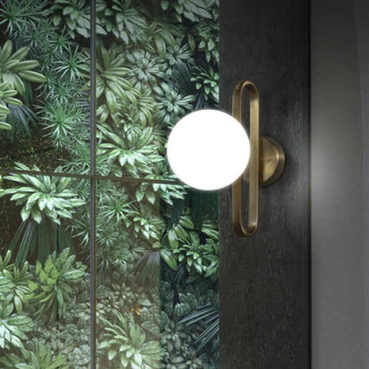 Nordic Plated Iron Wall Sconce, Light Shadow Lamp for Bedroom Living Room