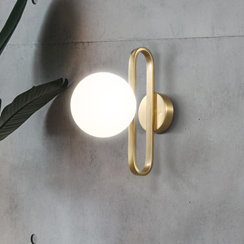 Nordic Plated Iron Wall Sconce, Light Shadow Lamp for Bedroom Living Room