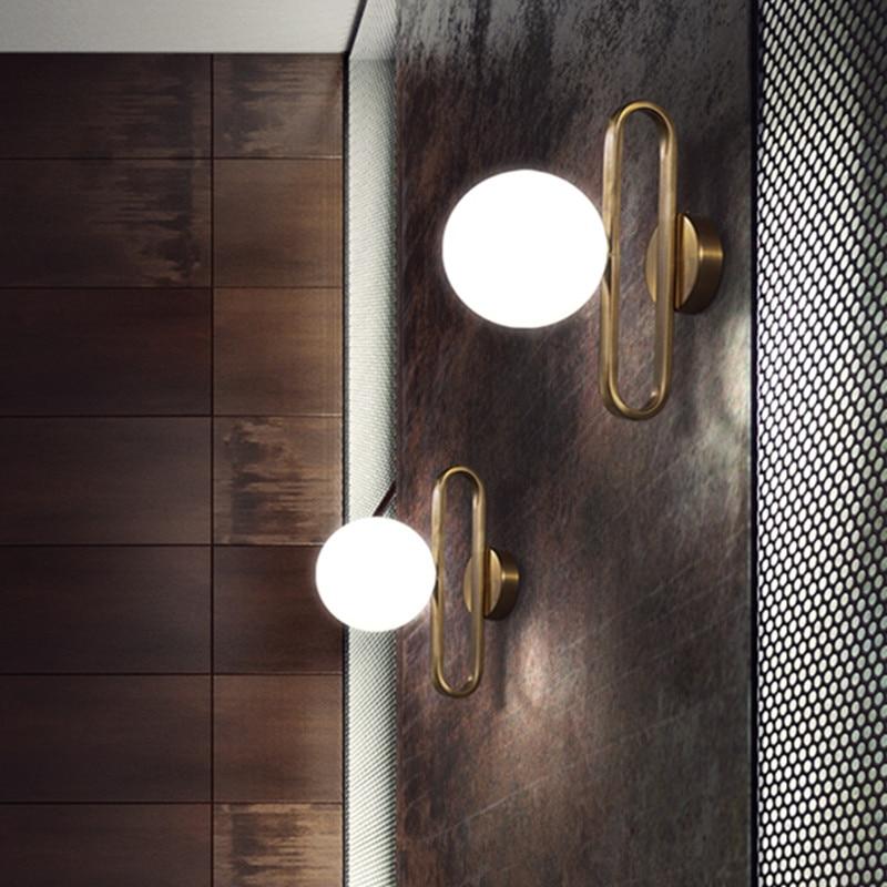 Nordic Plated Iron Wall Sconce, Light Shadow Lamp for Bedroom Living Room