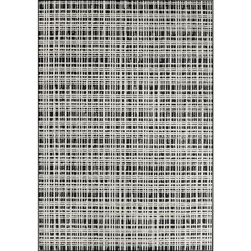 bohemian geometric area rug black white large modern