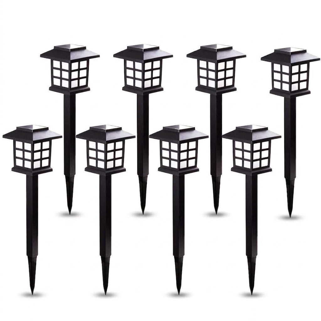 solar led pathway light modern outdoor garden
