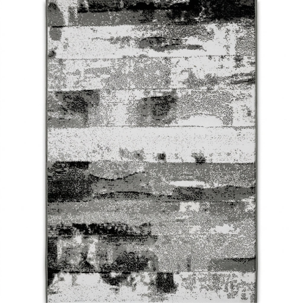 bohemian area rug black gray large living room style