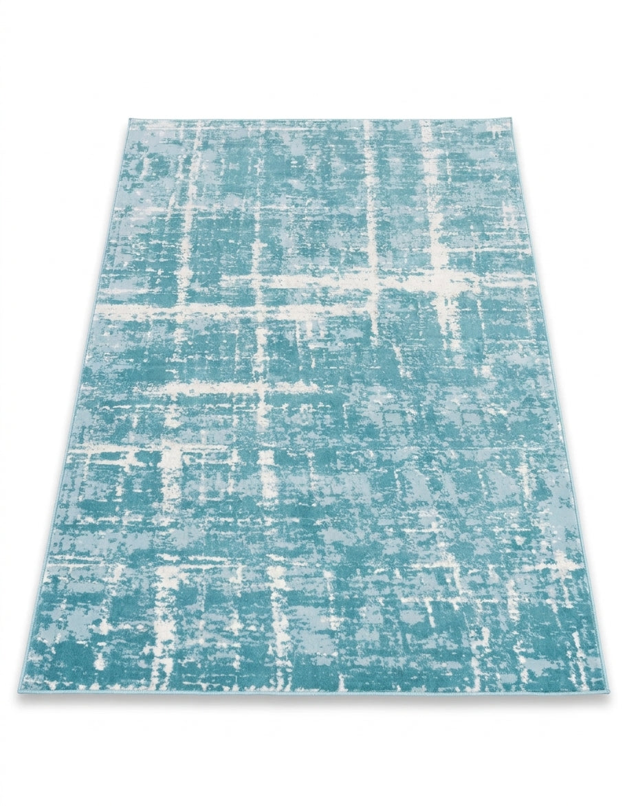 area rug modern faded low pile living room