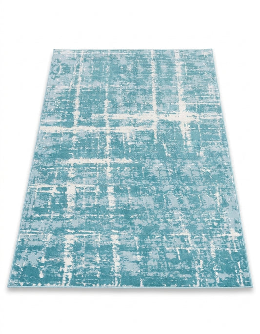 area rug modern faded low pile living room