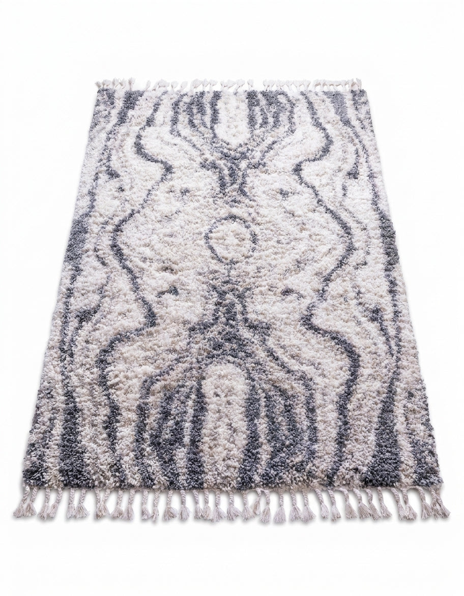 area rug shaggy color mix modern soft