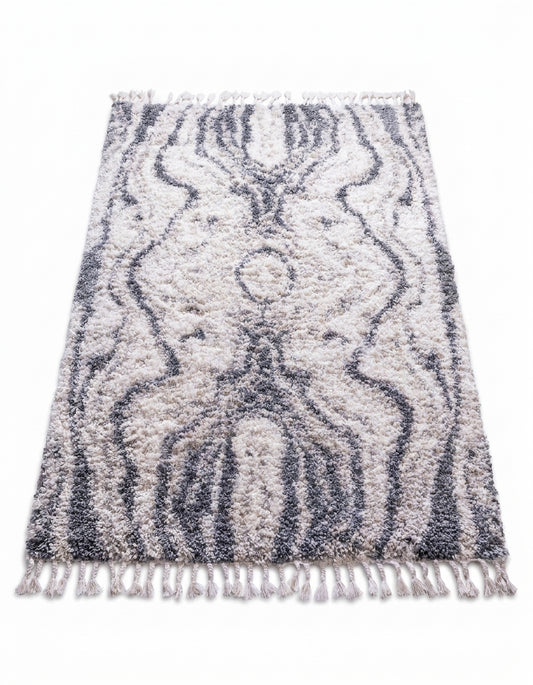 area rug shaggy color mix modern soft
