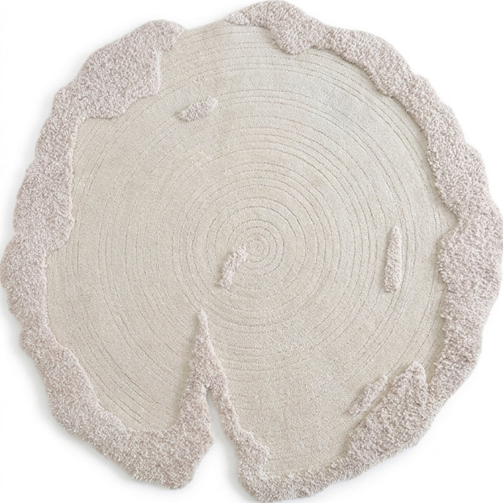 area rug bohemian art deco wool blend sculpted