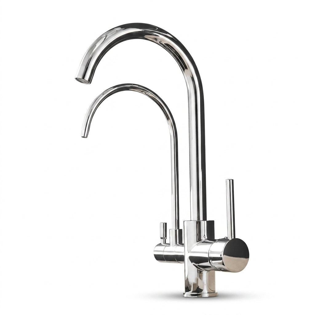 bathroom faucet modern ceramic deck mount double handle