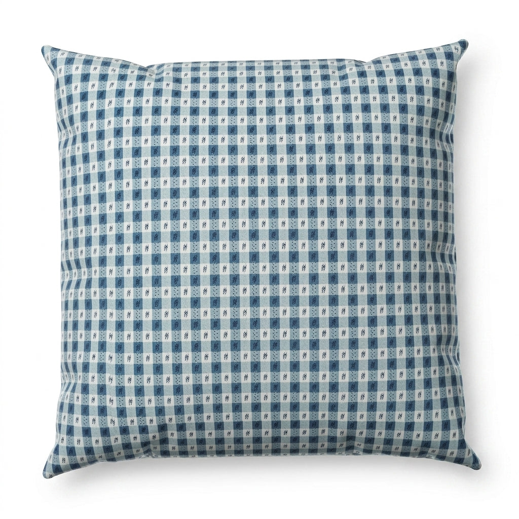 euro sham classic gingham chambray cotton decorative