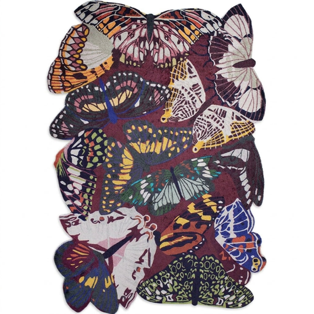 bohemian colorful animal print area rug living room