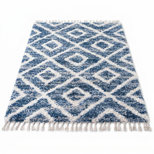area rug shaggy diamond modern living room