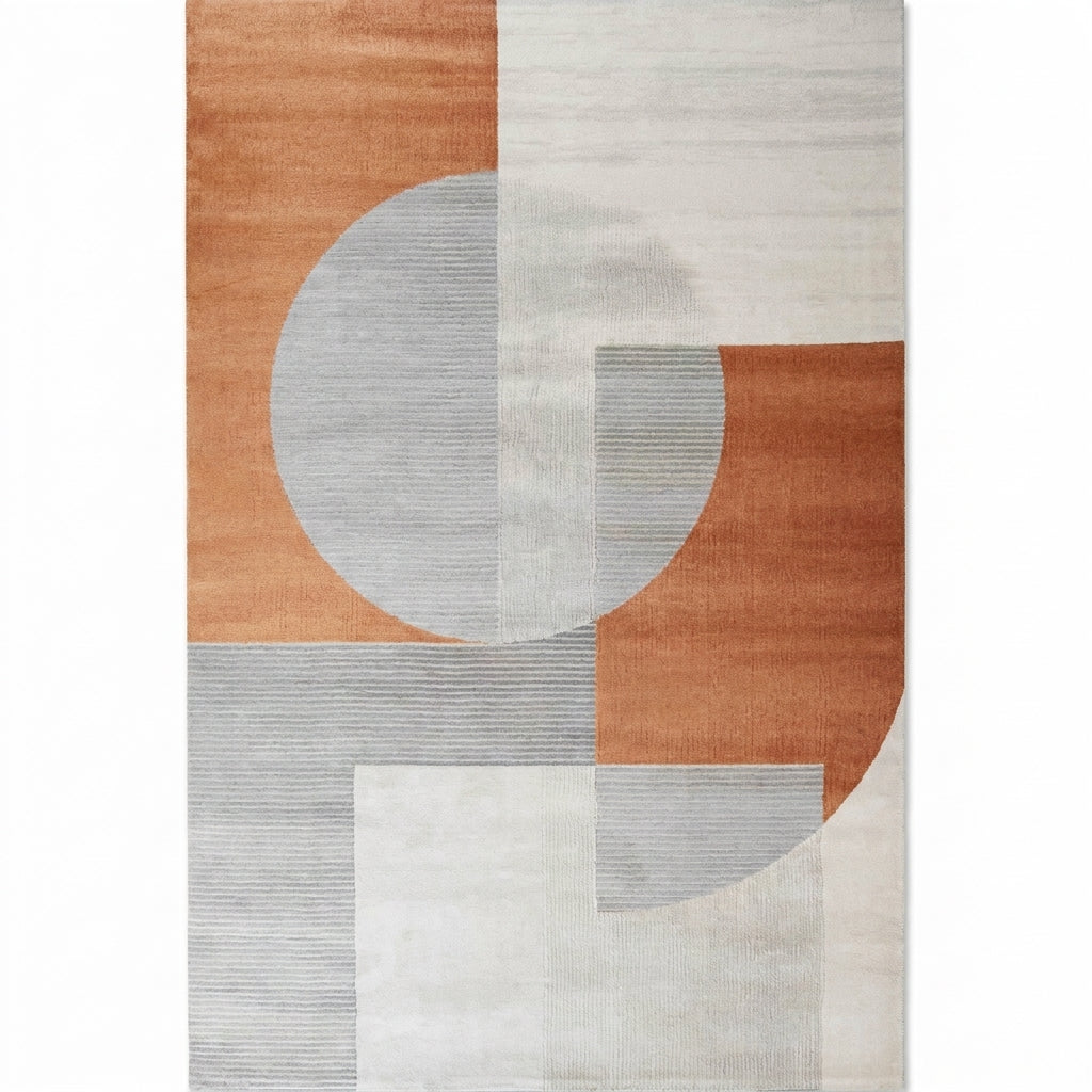bohemian modern area rug pattern cotton living room