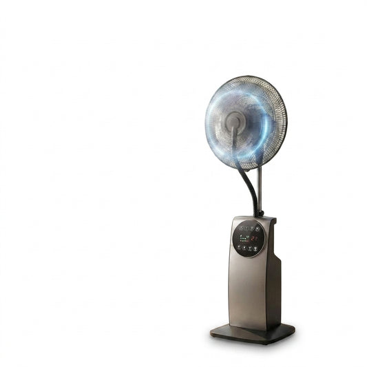 pedestal mist fan outdoor remote cooling negative ion