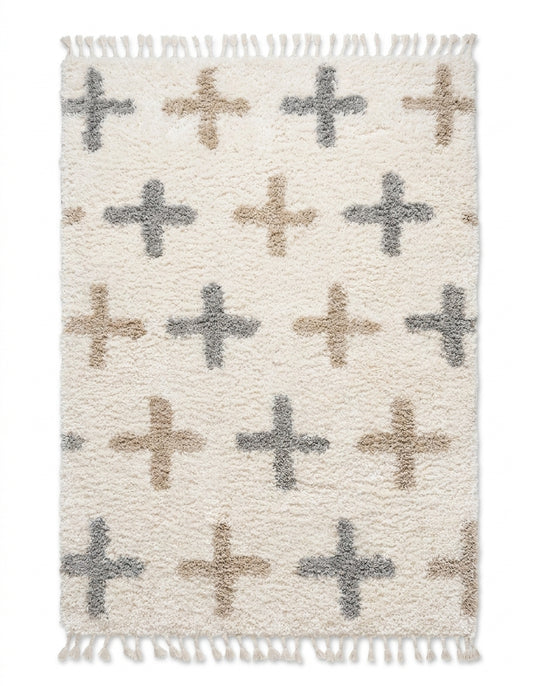 nordic shaggy area rug modern living room