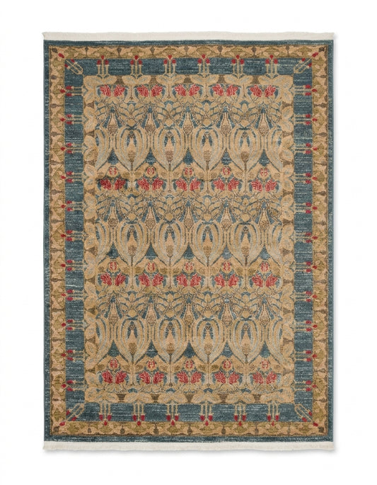 area rug vintage modern fringe living room