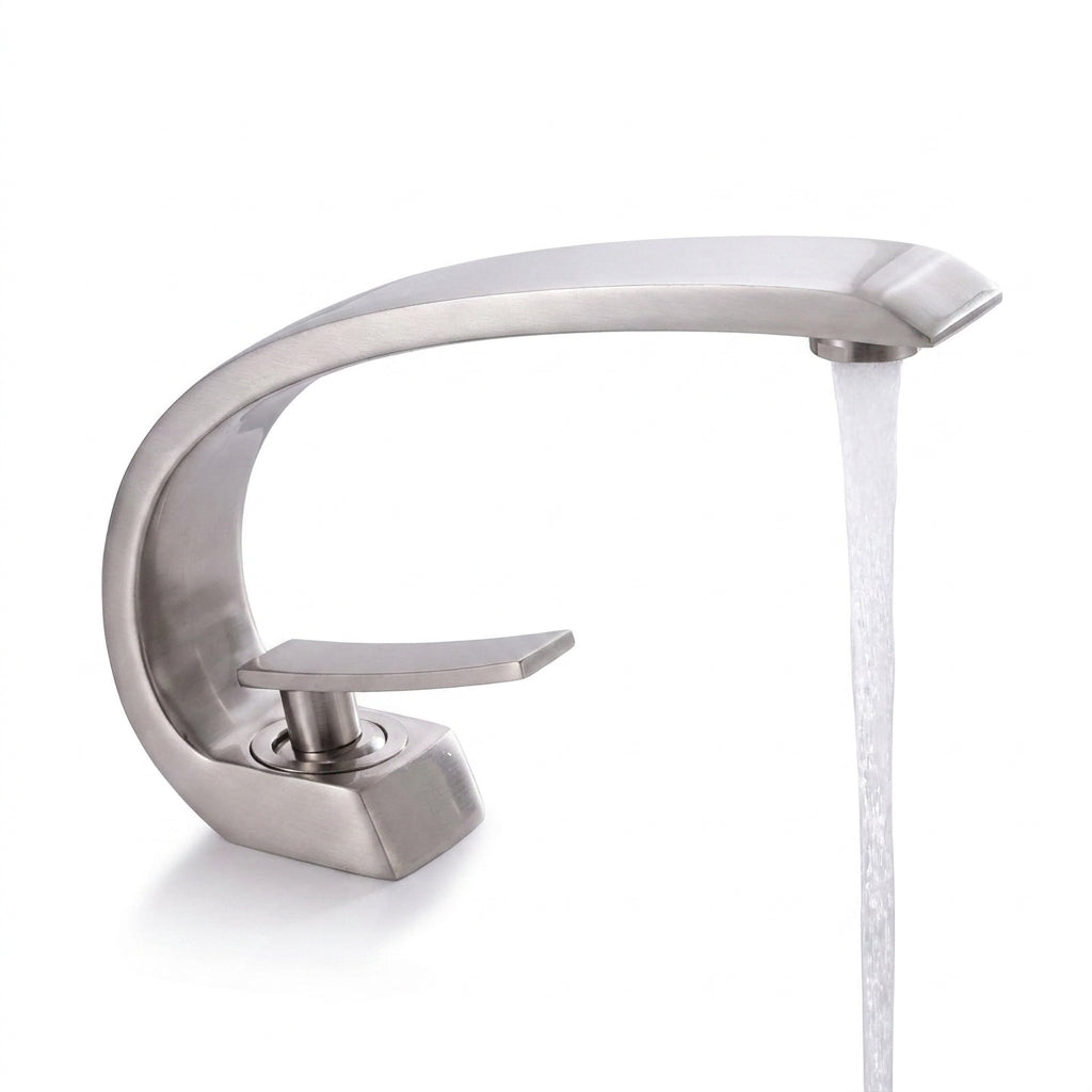 bathroom faucet modern brass single handle crane design
