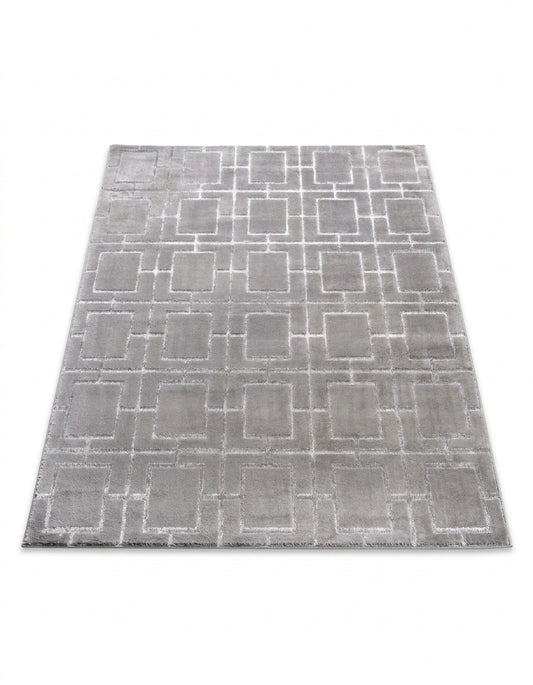 area rug modern geometric cube pattern living room