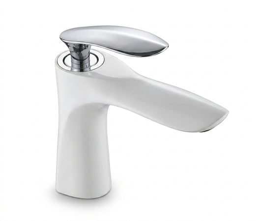 bathroom faucet modern brass single-hole vanity