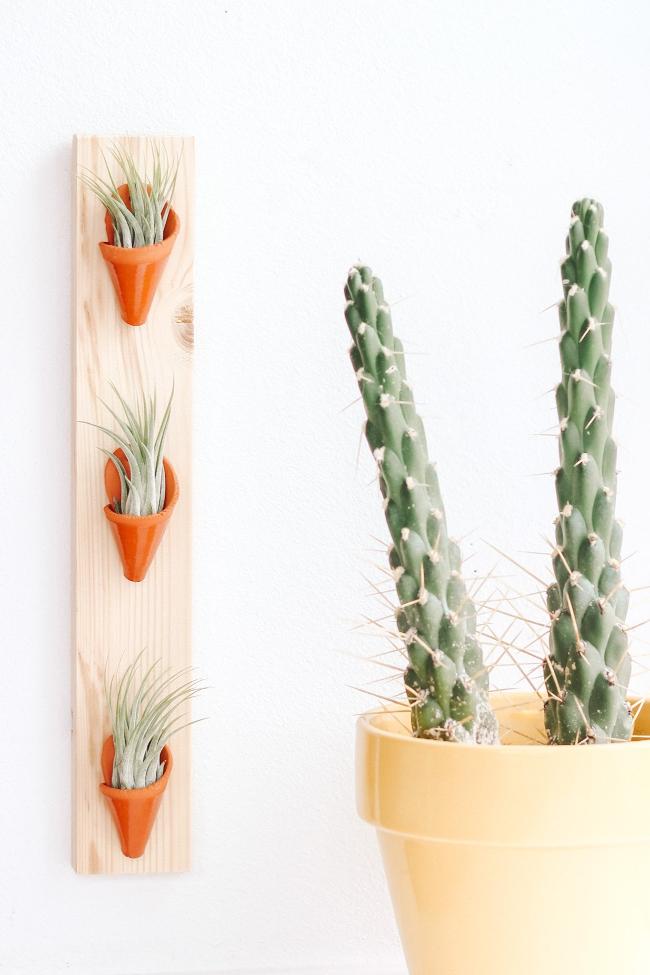Indoor Planter - Triple Ceramic Wall