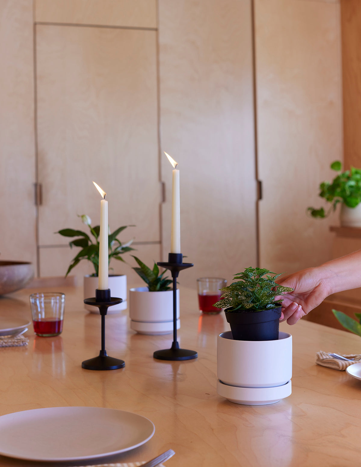 Indoor Planter - Minimalist, Round Two, Ceramic
