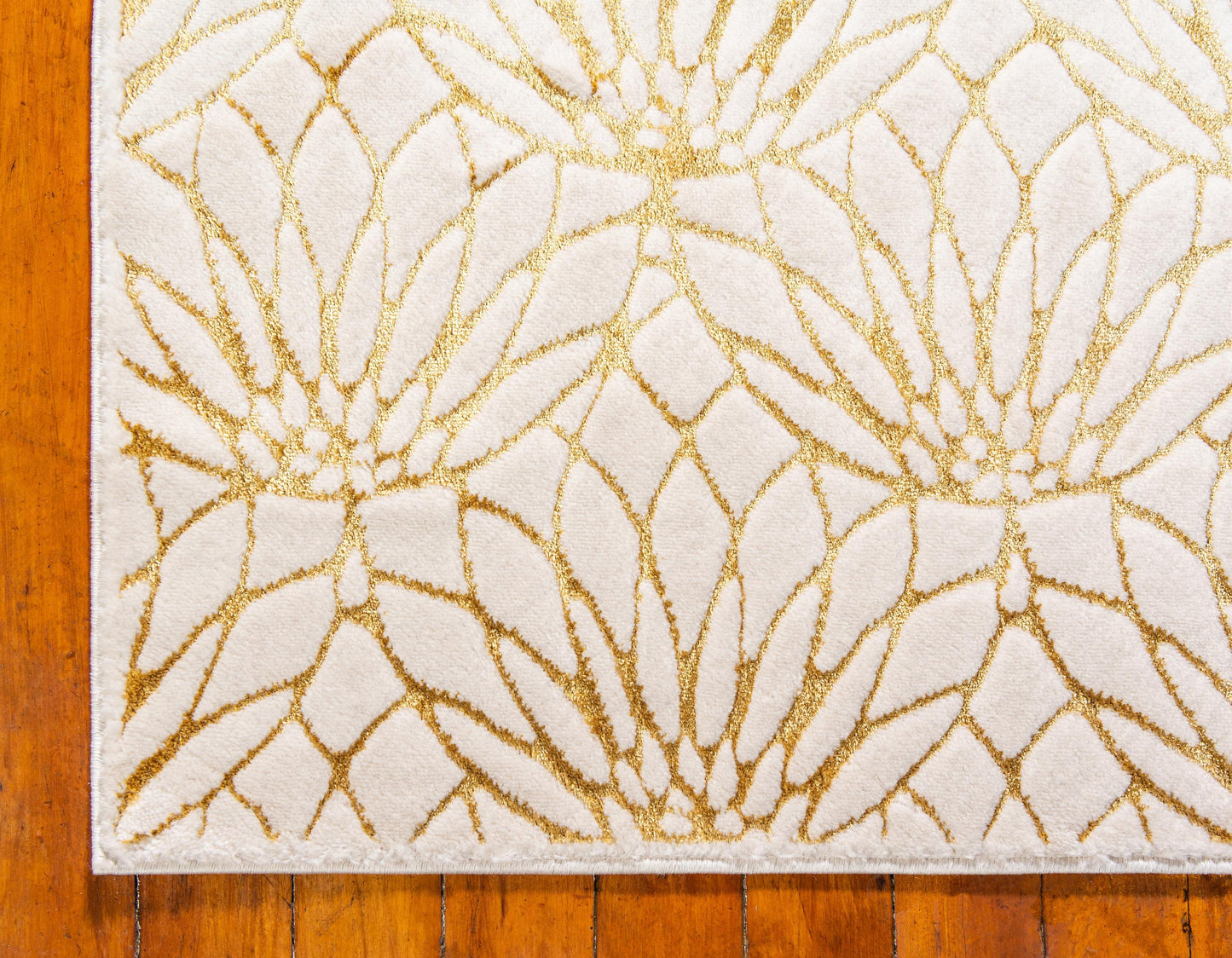 Area Rug – Modern, Lotus Flower Pattern Luxury